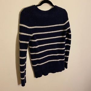 BANANA REPUBLIC - Navy Blue Wool striped sweater